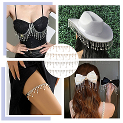 2 ярд двухцветных цепочек со стразами&nbsp;CH-WR0001-02