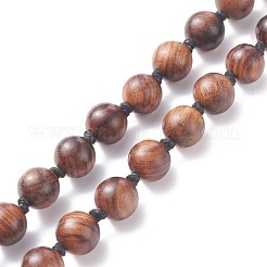 108 collier de perles de mala avec pompon&nbsp;NJEW-JN03791