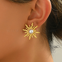 Серьги-гвоздики из нержавеющей стали в форме цветка WR1793