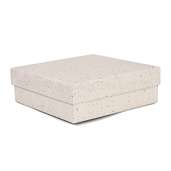 Квадратные бумажные коробки для хранения украшений с губкой внутри CON-I013-01E