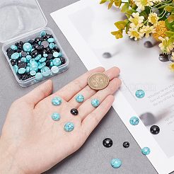 150 pz 10 stili cabochon turchesi sintetici&nbsp;TURQ-AR0001-23