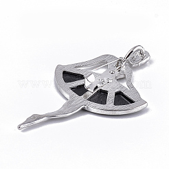 Броши / подвески из ракушек морского ушка / пауа RESI-S376-16