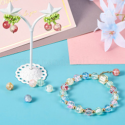 300 шт. 10 вида прозрачных и потрескавшихся стеклянных бусин&nbsp;DGLA-TA0001-03