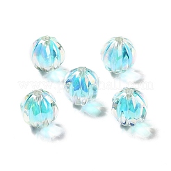 Двухцветное УФ-покрытие радужных переливающихся акриловых бусин TACR-D010-05