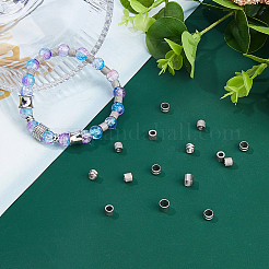 100 шт. 2 стиля бусин из нержавеющей стали 304 STAS-DC0017-28