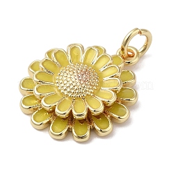 Подвески из латуни с эмалью в стойку&nbsp;KK-B092-28G