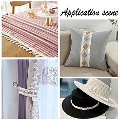 Кружевная отделка из блестящего полиэстера с эффектом металлик OCOR-WH0074-93B