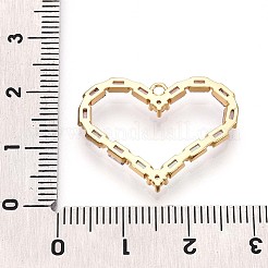 Pendentifs avec zircon cubiques à micro-pavés en laiton&nbsp;X-KK-N261-13G