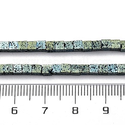 Гальванические бусины из натуральной лавы G-A256-B01-02A