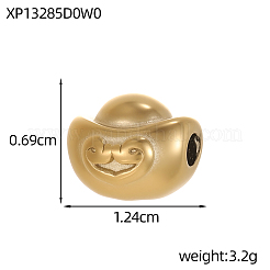 Anhänger aus Edelstahl 304&nbsp;STAS-OY015-63G