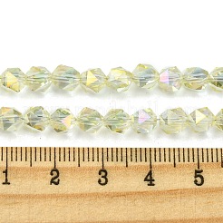 Стеклянные бусины с гальваническим покрытием &nbsp;EGLA-K061-07A-FR03