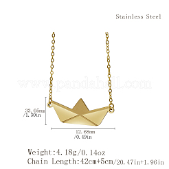 Персонализированные подвески в форме бумажных корабликов из нержавеющей стали для женщин DZ0863-1