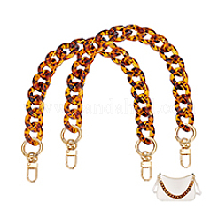 2 Taschengriffe aus Harz mit Leopardenmuster&nbsp;PURS-PH0001-39