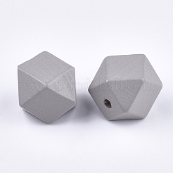 Расписные натуральные деревянные бусины&nbsp;WOOD-Q040-017B-10