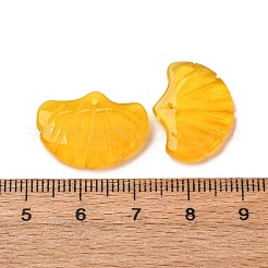 Natürliche gelbe Achat Anhänger&nbsp;G-NH0006-01E