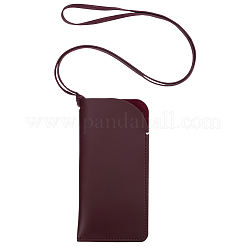 Прямоугольный футляр для очков из искусственной кожи&nbsp;AJEW-WH20130-58D