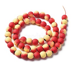 Окрашенного распылением немагнитных синтетических нитей гематита бусы&nbsp;G-N337-01H