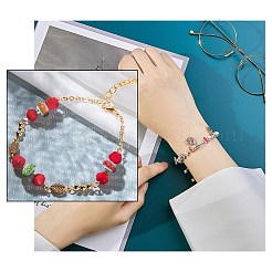 Rondelle 304 нержавеющая сталь полимерная глина стразы европейские бусины GPDL-UN0001-01