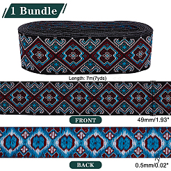 7 м ленты из полиэстера с вышивкой в этническом стиле&nbsp;OCOR-WH0020-16A-01