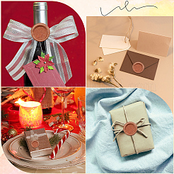 Круглая сургучная печать латунный пустой штамп AJEW-CP0007-45A