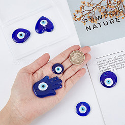 12шт 6 стиля ручной работы лэмпворк сглаз кулоны LAMP-SC0001-18