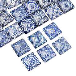 24шт стеклянные кабошоны GGLA-FS0001-22