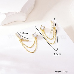 Модные серебряные серьги s925 с цирконом для женщин BI8487