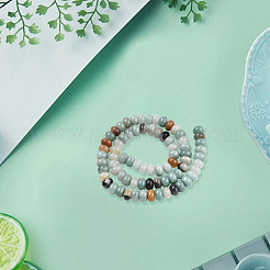 2 нити натуральных цветочных бусин амазонита нити&nbsp;G-PA0001-86