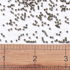 MIYUKIデリカビーズ  シリンダー  日本製シードビーズ  11/0  （db0456)亜鉛メッキオリーブ  1.3x1.6mm  穴：0.8mm  約10000個/袋  50 G /袋&nbsp;SEED-X0054-DB0456