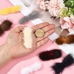 24 шт. 12-х цветные банты из искусственного меха норки&nbsp;FIND-SC0020-22