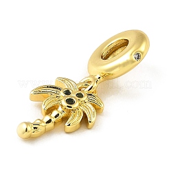 Подвеска из латуни с микропаве из кубического циркония KK-H456-11G