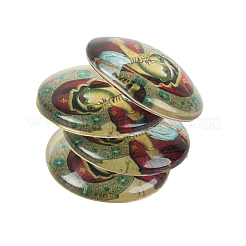 Cabochons di vetro  con disegno stampato dome&nbsp;GGLA-N004-25mm-A05