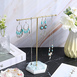 1 комплект позолоченной Т-образной железной полки для хранения ключей и ювелирных изделий&nbsp;ODIS-SC0001-03B