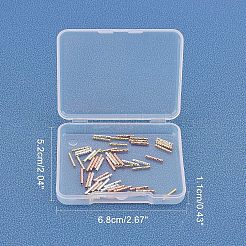 Стойки обшивки бисером латунной трубки&nbsp;KK-FH0001-19