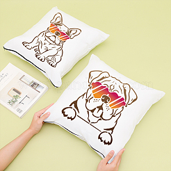 1 набор трафаретов для рисования на тему осени и домашних животных DIY-MA0003-03F