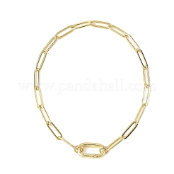 Bracelets à chaîne trombone en laiton de 4 mm&nbsp;BJEW-JB14355