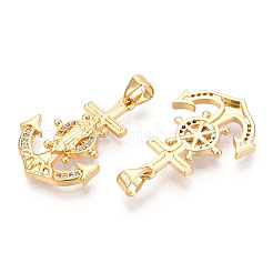 Латунные микро проложить кубического циркония подвески KK-N268-03G