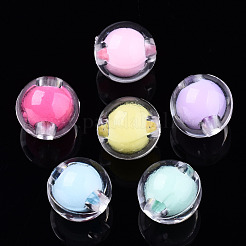 Прозрачные акриловые бусины X-TACR-N011-004A-01