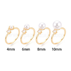 Закрепка для колец-штифтов из цветочной латуни с микропаве из кубического циркония KK-N274-15G