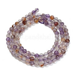 Натуральные фиолетовые фантомные кварцы&nbsp;G-C262-A01-4mm