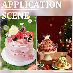 21 шт. тема дня рождения зеркальный эффект акриловый вставка для кекса на день рождения украшение карты&nbsp;AJEW-SP0001-75