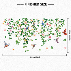 Полупрозрачные самоклеящиеся наклейки на стену из ПВХ STIC-WH0041-001