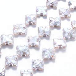 Природные Кеши жемчуг пряди PEAR-S020-S01