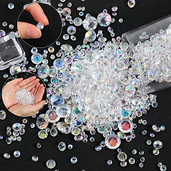 6300 шт. акриловые стразы с заостренной задней частью кабошоны GACR-SP0001-03B