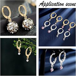 12 шт. 3 цвета фурнитура для сережек-колец из нержавеющей стали 304 STAS-UN0023-05