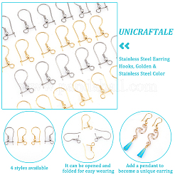 80 шт. 4 крючка для сережек из нержавеющей стали 316 STAS-UN0038-26