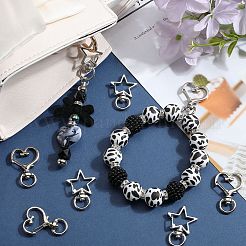 40 шт. 2 стиля поворотных карабинов из цинкового сплава FIND-SP0002-56A