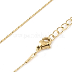 Ожерелье с подвеской в форме сердца из полимерной глины и стразами NJEW-K266-01G