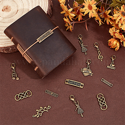 40 шт. 10 стильных подвески из сплава украшения HJEW-BC00063