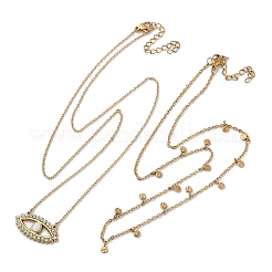 Двухслойные ожерелья из нержавеющей стали 304&nbsp;NJEW-S435-03G-A